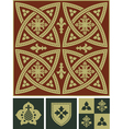 middle ages ornament set vector image
