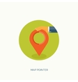 flat navigation background vector image