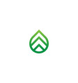 logo or symbol or leaf icon vector image