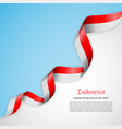 banner in white and blue colors waving vector image vector image