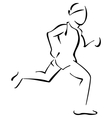 running man vector image