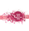 floral grunge frame vector image vector image