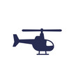 small helicopter icon on white vector image