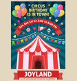 amusement park poster vector image