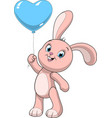funny baby rabbit vector image