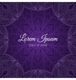 invitation card with lace frame vector image