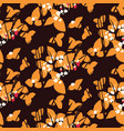 strawberry field in the forest seamless pattern vector image vector image