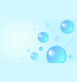 abstract background with water bubbles trendy vector image vector image