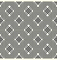 geometric interlaced black pattern vector image vector image