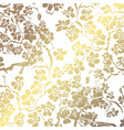 golden floral pattern vector image
