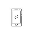 smartphone or mobile phone line icon vector image vector image