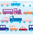 seamless pattern with cars vector image