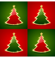christmas tree seamless pattern vector image