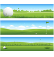 golf background vector image vector image