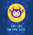 halloween card vector image
