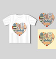 heart is composed of the traditional symbols vector image vector image