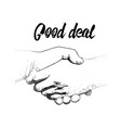 clip art business handshake vector image vector image