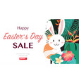 easter sale banner design and template vector image