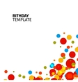 isolated abstract colorful bubble background vector image