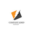 lightning icon logo and symbols template vector image