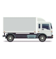 small truck van isolated on white vector image