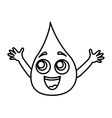 water drop isolated icon vector image