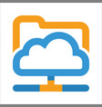 icon for cloud hosting vector image