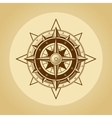 wind rose in old retro style vector image