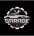 car garage logo design template vector image vector image