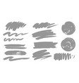paint brush stroke texture grunge set vector image vector image