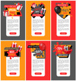 all products sale discounts on web pages set vector image vector image