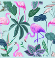 seamless pattern tropical background vector image vector image