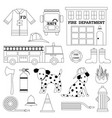 firehouse digital stamps vector image vector image