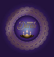 happy diwali background vector image