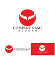 bull head horn red logo animal vector image vector image