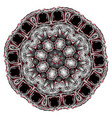 grunge decorative mandala vector image vector image