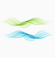 color flow of wavy lines abstract waves vector image