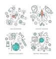 creative concept linear compositions vector image