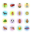 germany set icons comics style vector image vector image