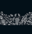 flowering branches vintage background hand drawn vector image vector image