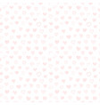 sketch style pink hearts seamless pattern vector image