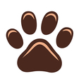 cat paw print vector image