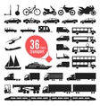 transportation items city vector image