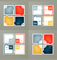 collection of infographic templates for business vector image