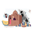 repentance flat collage composition vector image vector image
