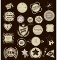 set of retro vintage labels vector image