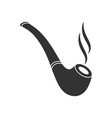 tobacco pipe vector image vector image