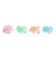 set 4 abstract modern graphic liquid elements vector image