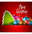 elegant classic christmas flyer with a lot vector image