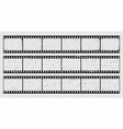 old grunge long film strips vintage filmstrips vector image vector image